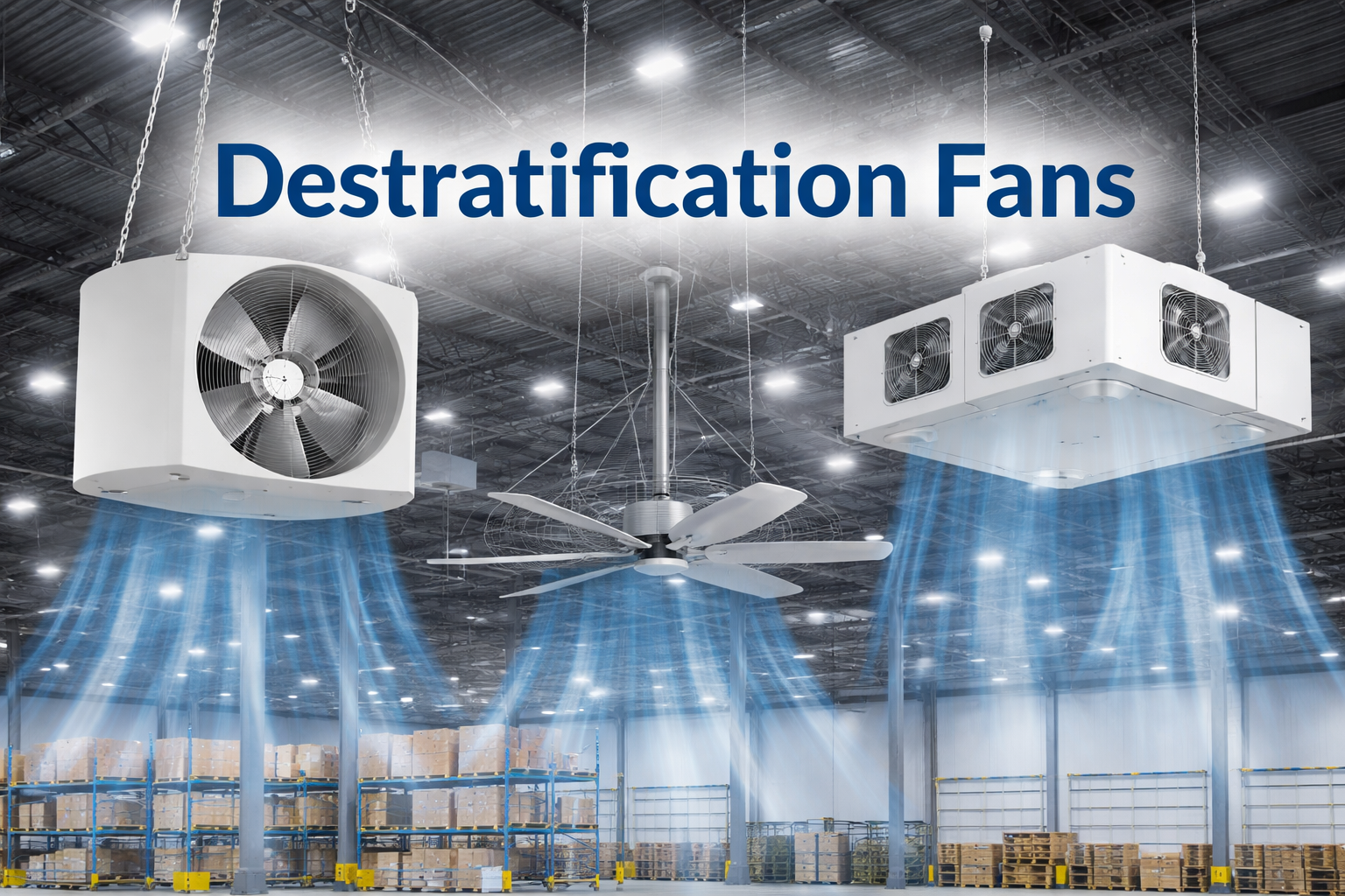 Destratification fans