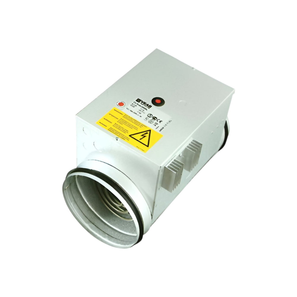 CBMT Round 230V Electric Duct Heater Kit – 5.4kW Single-Phase with Room & Duct Sensors, 315mm Circular Duct, Systemair