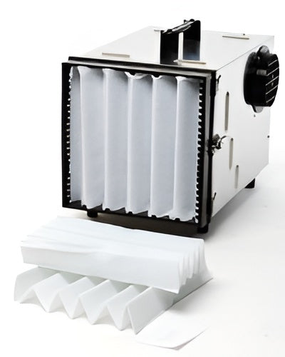 AirCube 500 Mobile Air Cleaner 230V – Portable HEPA 13 Air Filtration Unit, 500 m³/h Airflow, Stainless Steel Industrial Air Purifier with Dual Speed Radial Fan