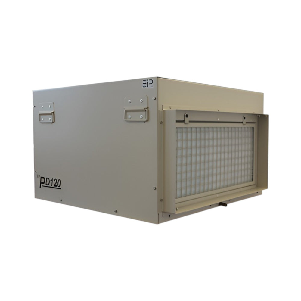 Ebac PD120 Industrial Dehumidifier 230V – Floor Standing/Wall Mounted Static Dehumidifier with 75L/Day Extraction, 850m³/h Airflow, Built-In Condensate Pump