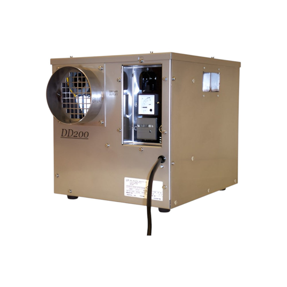 DD300 Portable Desiccant Dehumidifier – 1.6kW Industrial-Grade Drying, PTC Heater, Stainless Steel Construction, Rugged & Compact Design for Low Humidity, Mold Prevention & Condensation Control