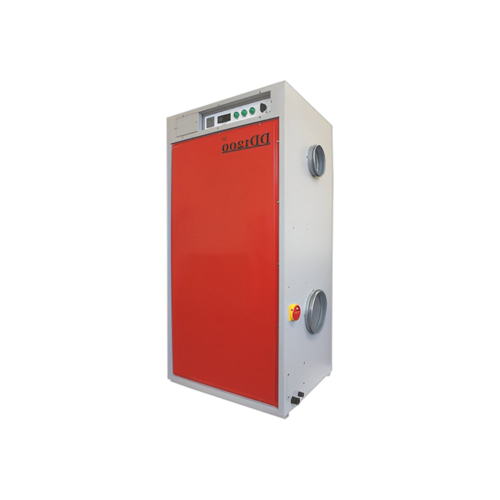 DD1200 Commercial Desiccant Dehumidifier – High Capacity, Upright, Compact Industrial Air Dryer for Humidity Control, Mold Prevention & Deep Drying – 1400 m³/h Airflow, PTC Heater, Variable EC Fans