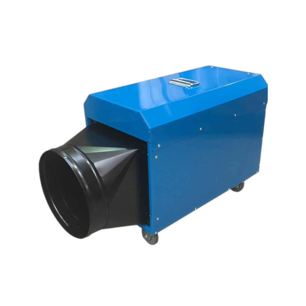 Industrial Electric Fan Heater – Fire-Flo FFHT32, 18kW Duct Connectable Heater with 960m³/hr Airflow, 32A 3-Phase, Portable with Remote Thermostat, Safety Features & Castors