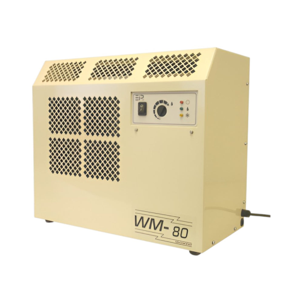 Ebac WM80 Industrial Static Dehumidifier 230V – Wall or Floor Standing Commercial Dehumidifier with Digital Control, 0.83L/H Moisture Removal, 260m³/h Airflow