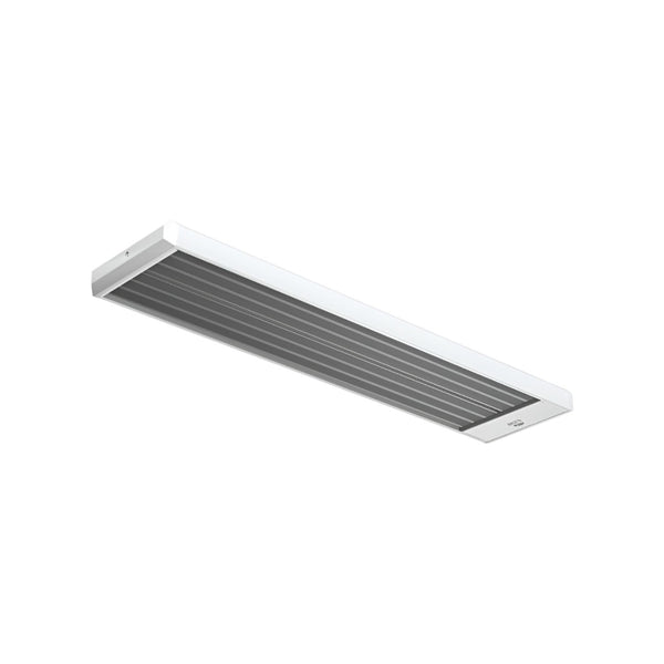 Elztrip EZ212 Ceiling Mounted Electric Radiant Heater – 1200W Mid-Height Infrared Heater for Restaurants, Assembly Halls & Industrial Spaces – White Powder-Coated Steel