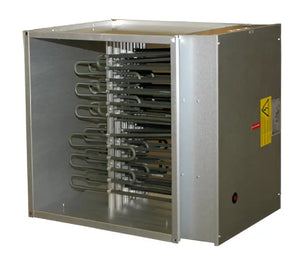 Puravent 17kW Square Duct Electric Heater, 400V 3 Phase, 450 x 450mm, Stainless Steel Heating Elements