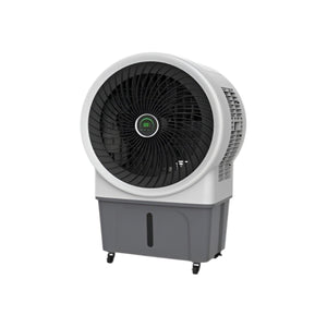 Sealey SAC100 Small Mobile Evaporative Cooler– 60L Water Tank, 6000 m³/hr Airflow, 3 Speeds, Oscillating Fan, Portable with Remote Control, Industrial & Commercial Use