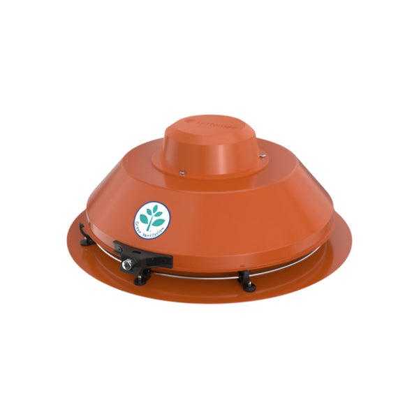 Systemair TFSR 200 EC Sileo Roof Fan – High Efficiency EC Motor, 778m³/h Airflow, Single Phase Centrifugal Extract Fan, Red
