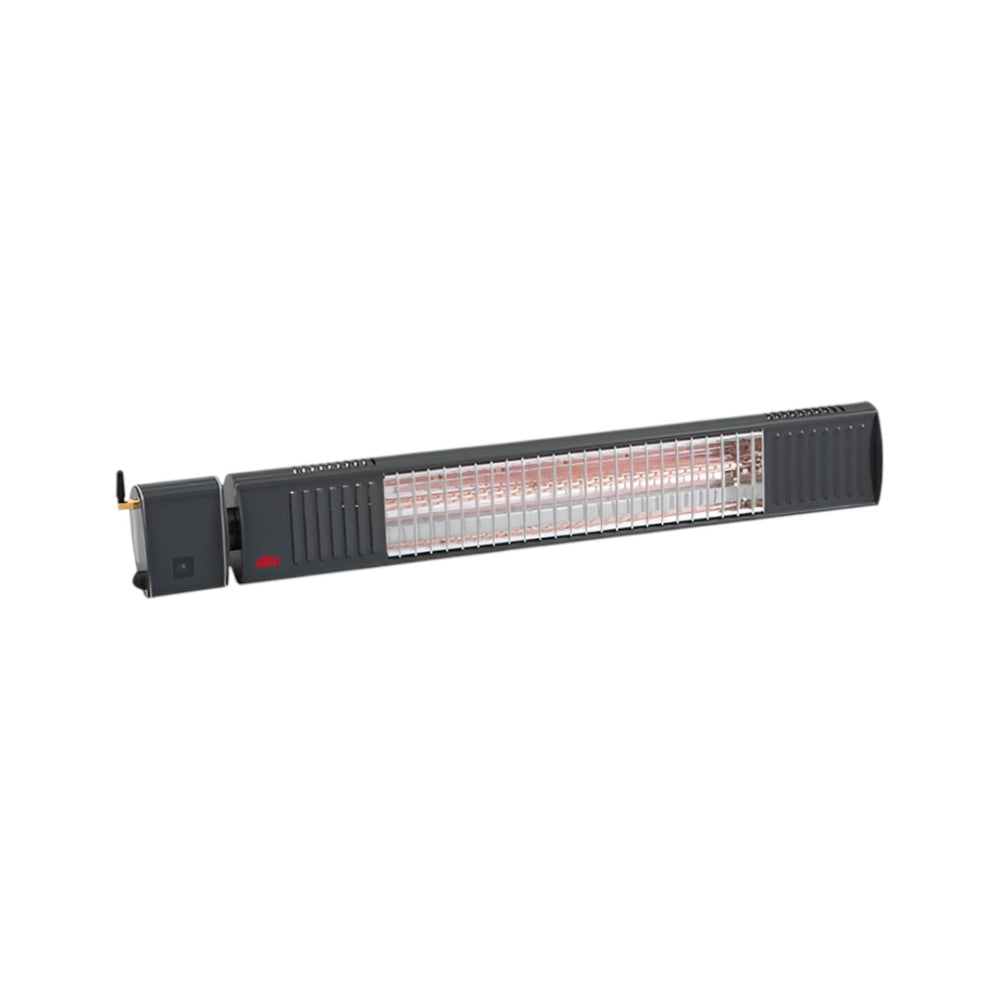 Frico Infrasmart IP67 Halogen Infrared Outdoor Heater – 1500W, Smart App & Remote Control, Black, L710 x H125 x W100mm, Model IHS15B67