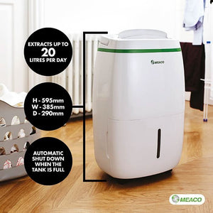20L Low Energy Dehumidifier with HEPA Air Purification and Digital Humidity Control
