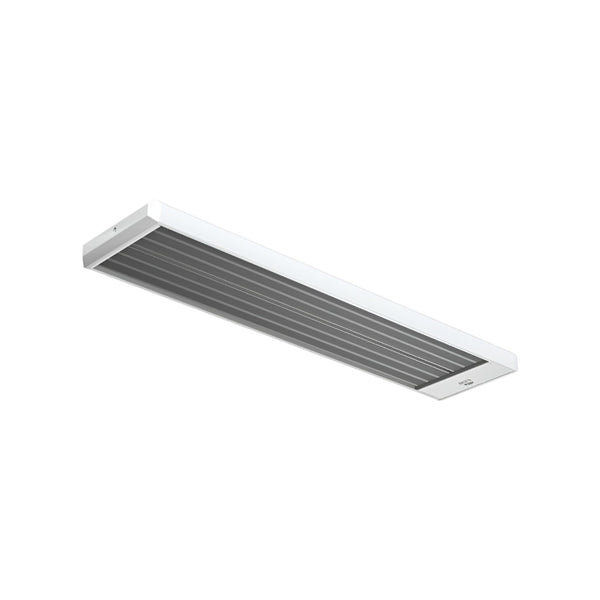 Elztrip EZ21231 Ceiling Mounted Radiant Heater 1200W 400V Mid Height Infrared Heater for Commercial Spaces, Energy Efficient Electric Ceiling Heater, 923 x 64 x 282 mm, White