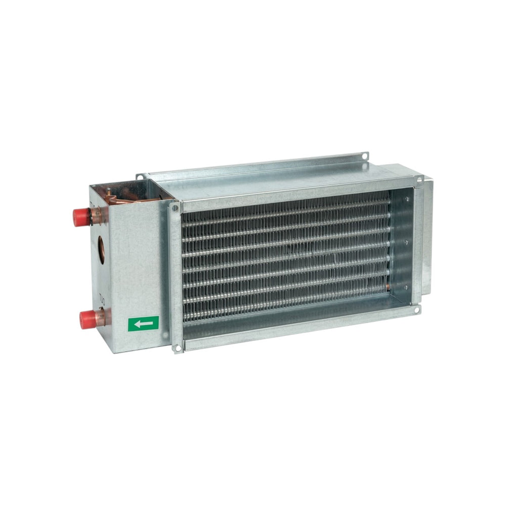 Systemair VBR 80-50-3 LPHW Hot Water Heater Battery – 3-Row Copper & Aluminium Coil, Zinc Magnesium Casing, 800x500mm, Max 150°C/10 Bar, Rectangular Duct Heating Solution