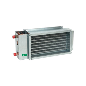 Systemair VBR 80-50-2 LPHW Low Pressure Hot Water Heater Battery – 2-Row Copper-Aluminium Heat Exchanger, 800x500mm, Max 150°C, Rectangular Duct Heating, Zinc-Coated Casing