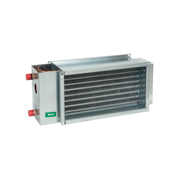 VBR 60-30-4 LPHW Water Heating Battery – Systemair Hot Water Heater, 4-Row Heat Exchanger, Copper & Aluminium, 600x300mm, Max 150°C/10bar, Rectangular Duct, Zinc-Coated Casing