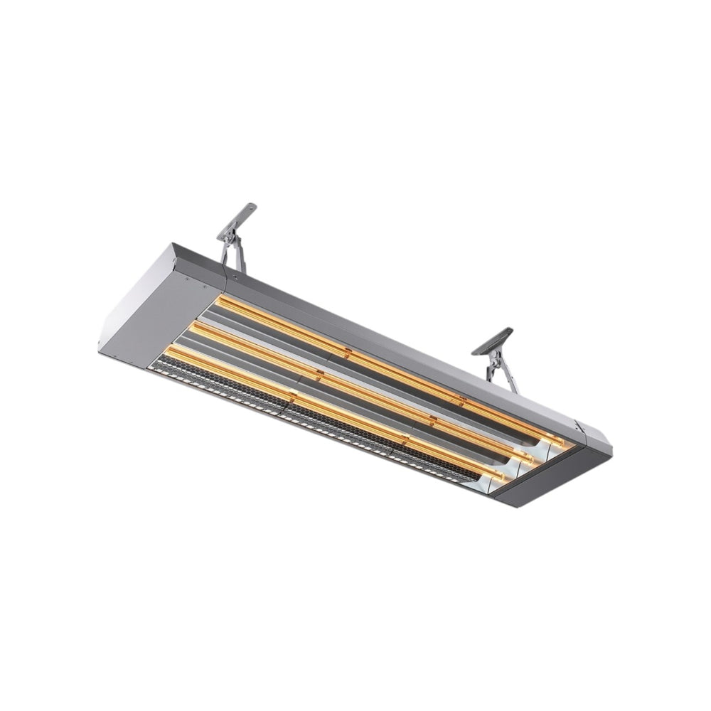 Frico IR 6000 Industrial Infrared Heater – High-Mounted Electric Radiant Heater for Large Spaces, 6kW, IP44, Grey Aluminium-Steel, 400V 3-Phase