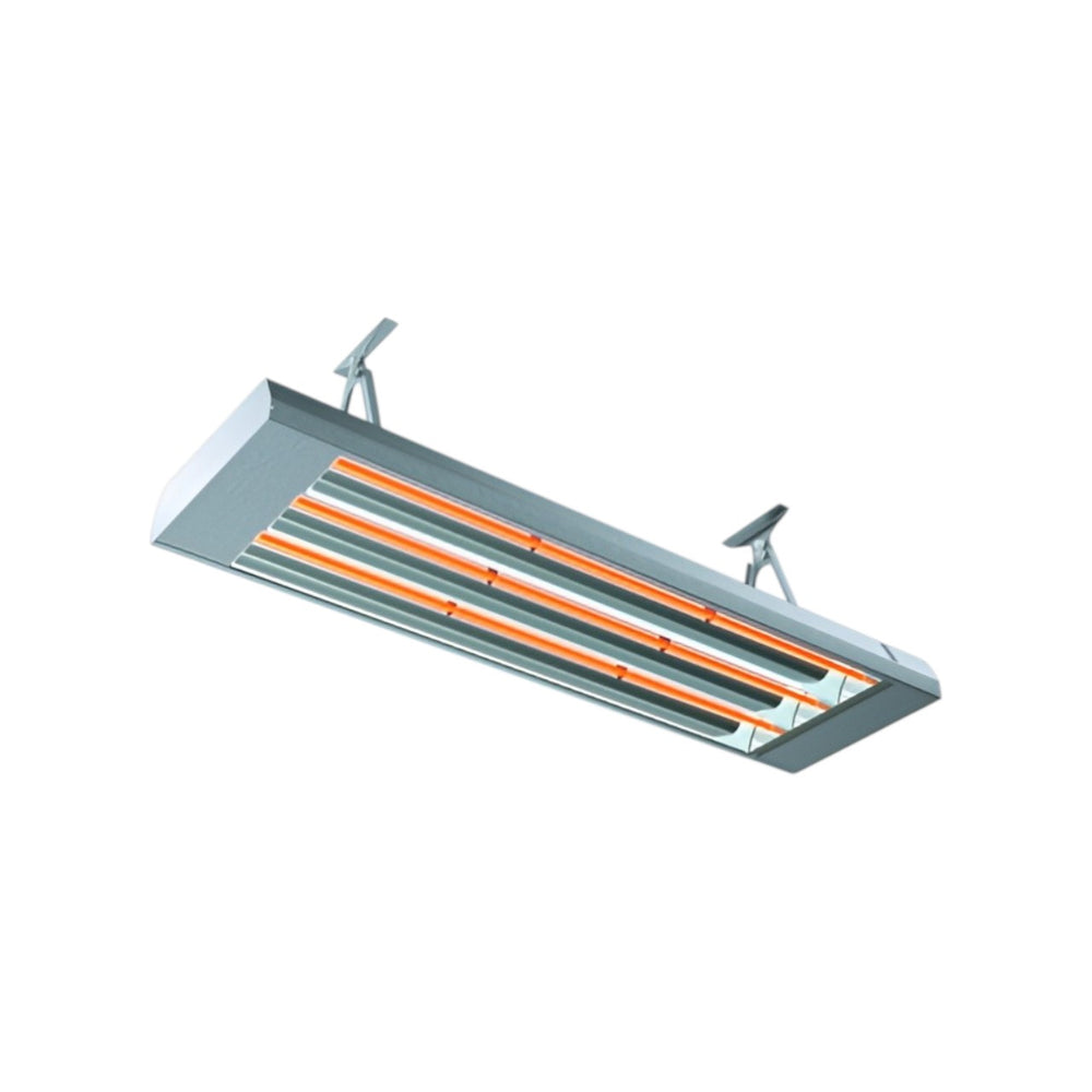 Frico IR 3000 Industrial Infrared Heater – High-Mounted Radiant Electric Heater, 3kW – 6kW, Grey Alu-Zinc Steel, IP44, Indoor/Outdoor, 400V 3-Phase