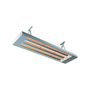 Frico IR 4500 Industrial Infrared Electric Heater – High-Mounted Radiant Heater 4.5kW, 400V 3-Phase, Grey Aluminium-Zinc Steel, Indoor & Outdoor Use
