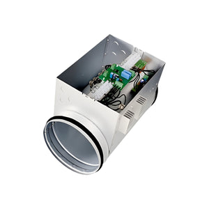 Famous Tech Shop Systemair CBMF 355-9,0 9kW 3-Phase 400V Round Duct Electric Heater with Integral Control, Standard Range – Silver