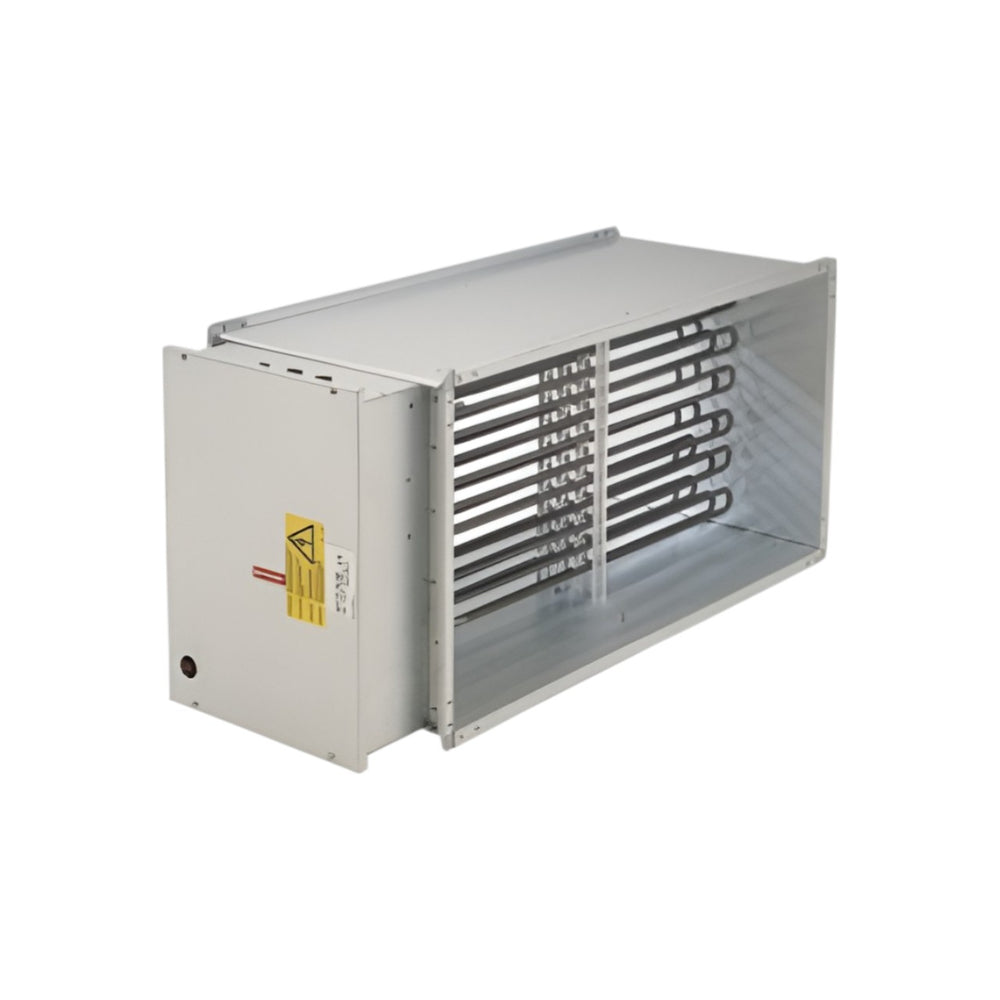 Systemair RB 60-35/45-3 Rectangular Duct Heater – 45kW, 3-Phase Electric Heater, 600mm x 350mm, Stainless Steel Heating Element, Aluzinc Steel Body, Grey