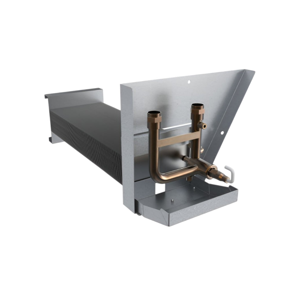 Water Coil for VTR 700 L Heat Recovery Unit – 2-Row Water-Heating Battery with Frost Protection Sensor, Replaceable Electrical Re-Heater, Stainless Steel, Max 125°C, 0.8 MPa