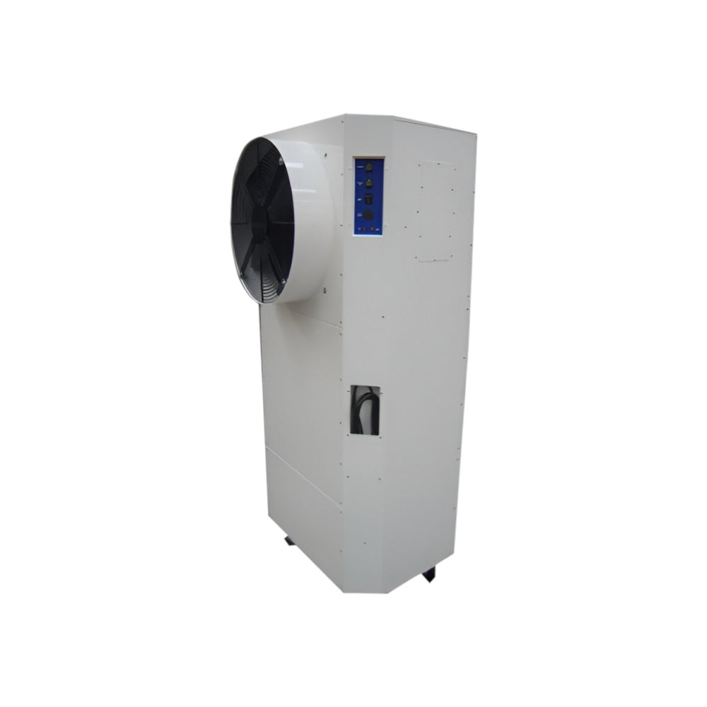 Comcool Large Mobile Evaporative Cooler – Heavy-Duty Industrial Air Cooler, 71,000 BTU/20kW Cooling, 5165 m³/hr Airflow, 90L Tank, 3 Fan Speeds, Steel Body, Mains Water or Internal Tank, Locking Castors