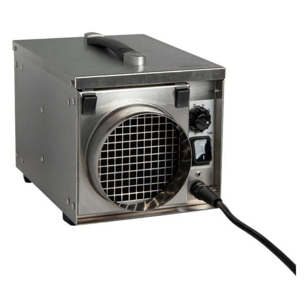 EcorPro DH1200 INOX Portable Desiccant Dehumidifier – 12L/24hr, 124m³/h Airflow, Stainless Steel, 230V 50Hz, Compact Industrial Moisture Extractor with Ducting & Humidistat Connection