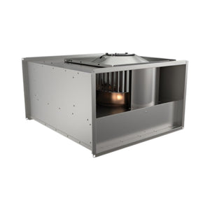 Systemair KTEX 50-25-4 ATEX Rectangular Duct Fan, Explosion-Proof Industrial Ventilation Fan, 1800 m³/h Airflow, 3 Phase Motor, Galvanised Steel Casing, 250 x 500 mm Duct Connection, Product Code 19403