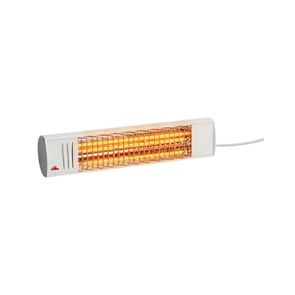 IHG10W Infragold Halogen Infrared Heater – Outdoor Radiant Electric Heater, Wall-Mountable, White