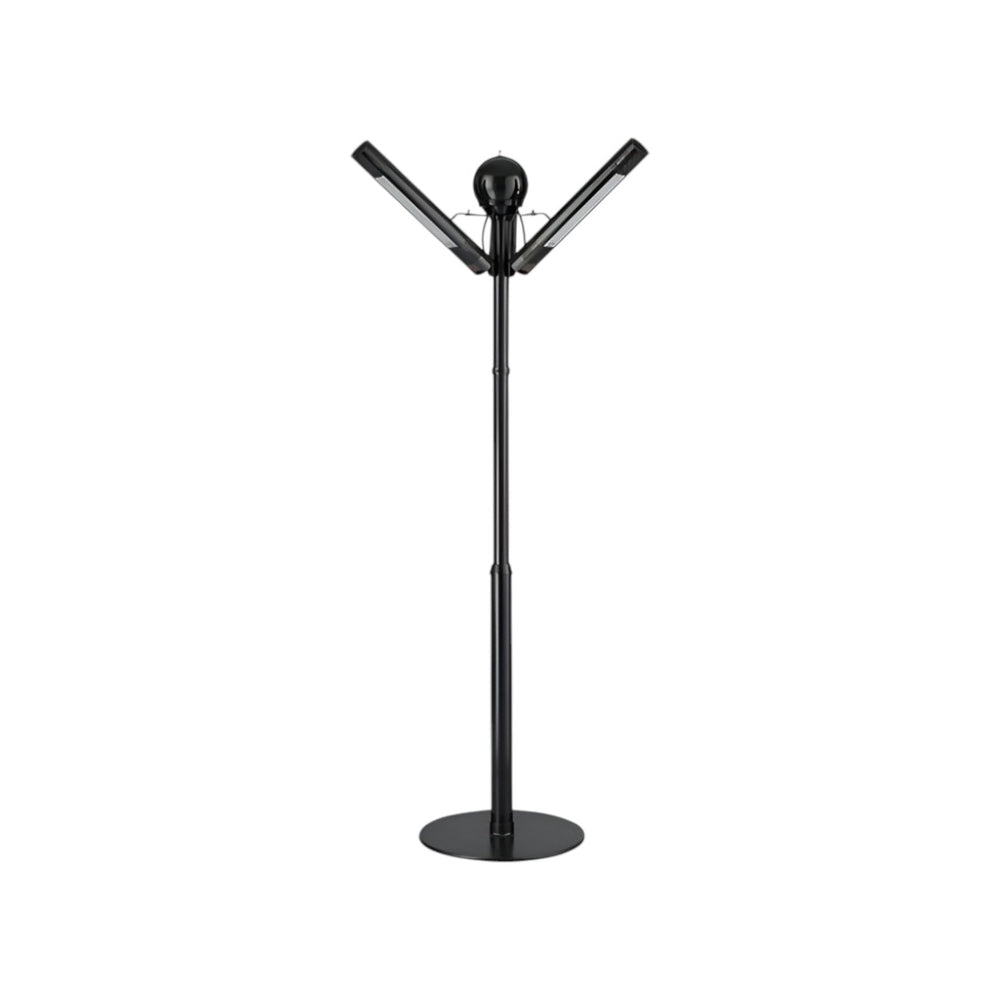 Portable Radiant Electric Heater – 4kW Infrared Halogen Heater, Black, Freestanding Outdoor Heater for Terraces, Bars & Restaurants – IHPA40B
