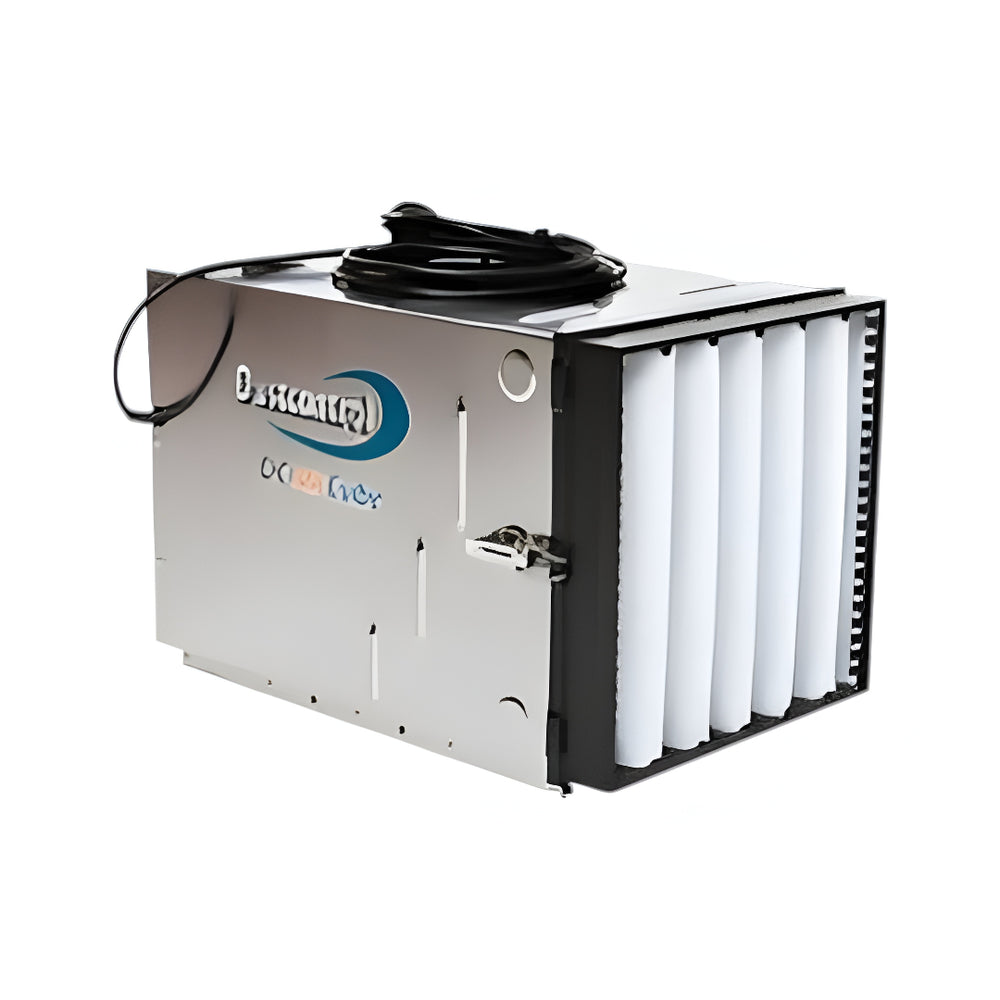 AirCube 500 Mobile Air Cleaner 230V – Portable HEPA 13 Air Filtration Unit, 500 m³/h Airflow, Stainless Steel Industrial Air Purifier with Dual Speed Radial Fan