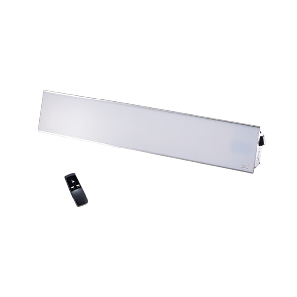 Infraglas IHGW15SR Infrared Halogen Heater – Outdoor & Indoor Radiant Heater with Remote Control, Ceramic Glass Front, IP65, 1500W, White/Black