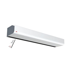 Systemair PA2220 CA Ambient Air Curtain – Unheated, Compact Air Curtain for Entrances up to 2.5m, Remote & Panel Control, 2400m³/h Airflow, Grey Finish