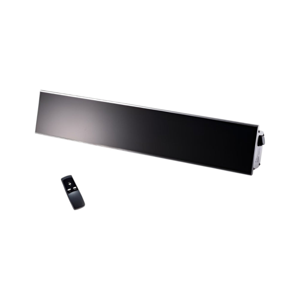 Infraglas IHGB15SR Halogen Infrared Outdoor Heater – 1.2/1.5/2.2 kW, Remote Control, IP65, White or Black Ceramic Glass Front