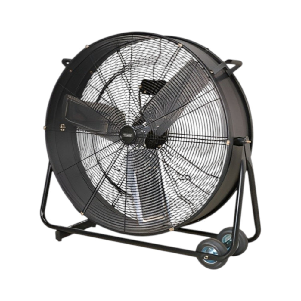 Sealey HVD30 30" Industrial Drum Fan, High Velocity Portable Floor Fan, 2 Speed Heavy Duty Steel Cooling Fan, 230V Commercial Warehouse Workshop Fan