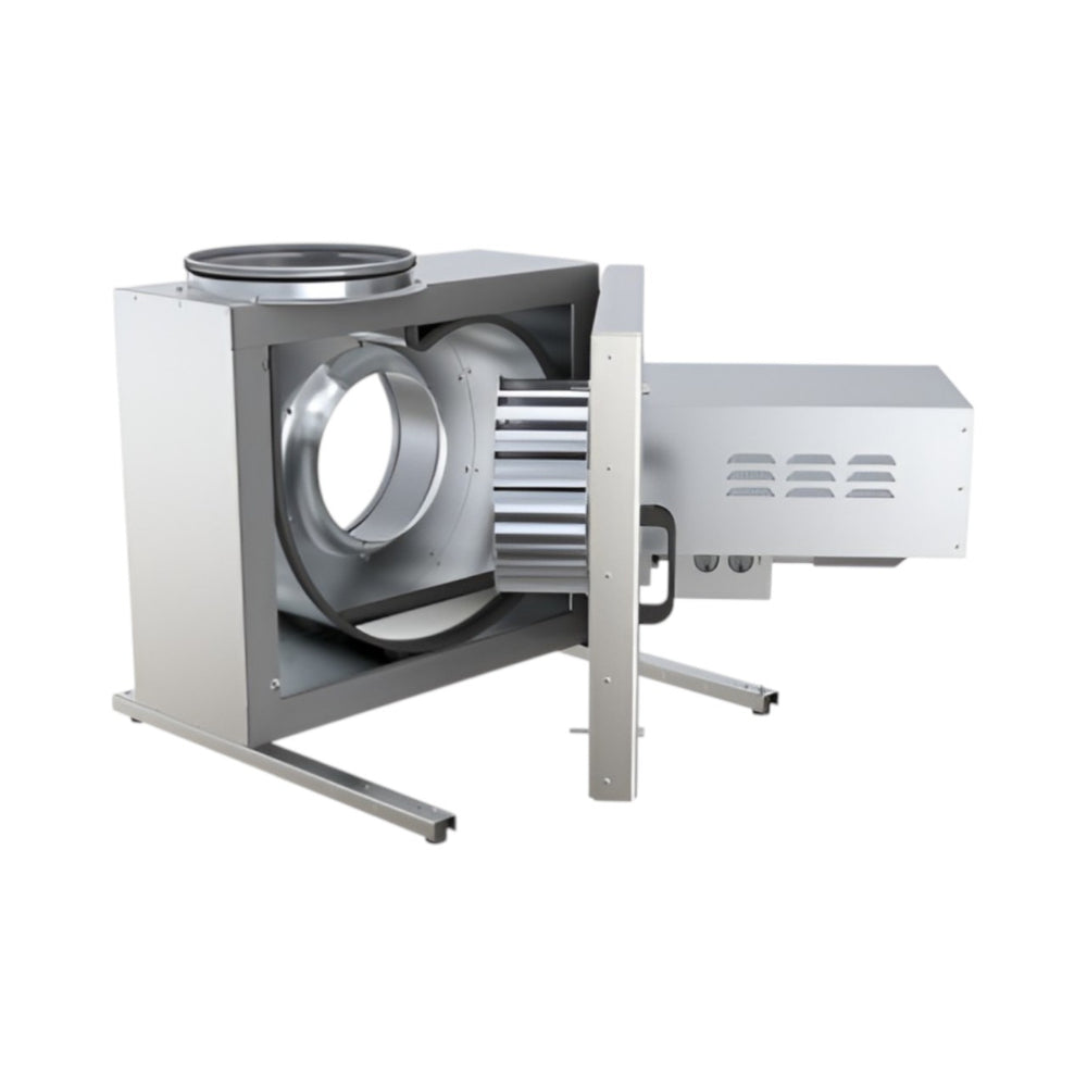 KBT 160DV Centrifugal Thermo Box Fan – 120°C Continuous, Insulated, Galvanised Steel, 890m³/h Airflow, Low Noise, Speed-Controllable