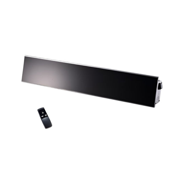 Infraglas IHGB12SR Halogen Infrared Outdoor Heater – Ceramic Glass Front, Remote Control, Wall & Ceiling Mount, IP65, 1200W-2200W