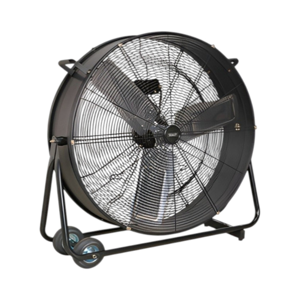 Sealey HVD30 30" Industrial Drum Fan, High Velocity Portable Floor Fan, 2 Speed Heavy Duty Steel Cooling Fan, 230V Commercial Warehouse Workshop Fan