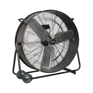 Sealey HVD30 30" Industrial Drum Fan, High Velocity Portable Floor Fan, 2 Speed Heavy Duty Steel Cooling Fan, 230V Commercial Warehouse Workshop Fan