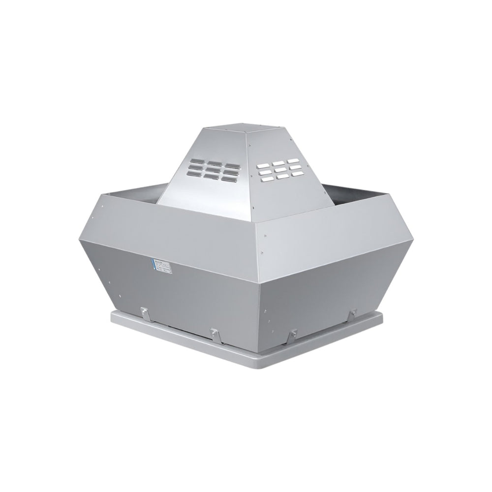 Systemair DVN 450D4 IE3 Centrifugal Roof Fan – Direct Driven, 120°C Continuous, Vertical Discharge, 6,080m³/h, Seawater-Resistant Aluminum, Powder-Coated Steel Frame