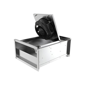 RS 40-20 M Sileo Rectangular Duct Fan– 400x200mm, Backward-Curved Blades, 925 m³/h, 230 V, 107 W, Galvanised Steel, Maintenance-Free