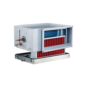 Systemair DXRE 50-40-3-2.5 Rectangular Duct Cooler with DX Coil – 500 x 400 mm Ventilation Air Cooling Unit, Reversible Coil Design, Stainless Steel Condensate Tray, R410A Compatible