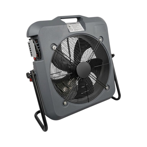 Mighty Breeze MB50 Industrial Floor Fan – High Velocity 500mm Cooling Fan, 230V, Variable Speed, ABS Body, 18kg, Black