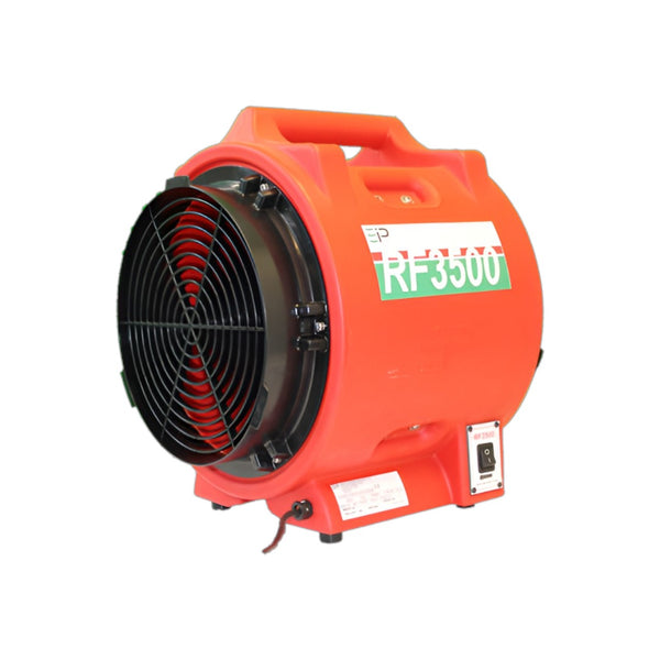 RF3500 Portable Axial Ventilation Fan 230V – 3500 m³/h Heavy Duty Power Ventilator with Ducting Capability, Industrial Air Mover for Cooling, Extraction & Ventilation