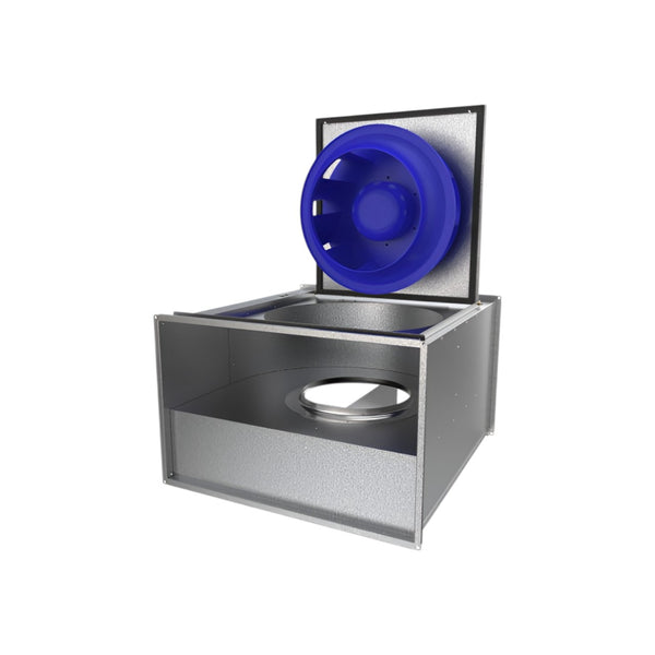RS 60-35 M3 Sileo Rectangular Duct Fan– 600x350mm, 3,250m³/h, 400V 3-Phase, 285W, Galvanised Steel, Maintenance-Free