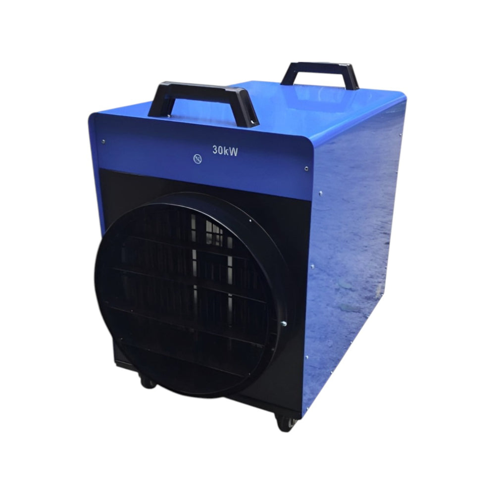 Broughton IFH30 Industrial Electric Fan Heater – 30kW 3-Phase Portable Space Heater with Axial Fan, Adjustable Thermostat, 4080m³/hr Airflow, Rugged Steel Enamel Casing for Commercial & Industrial Use