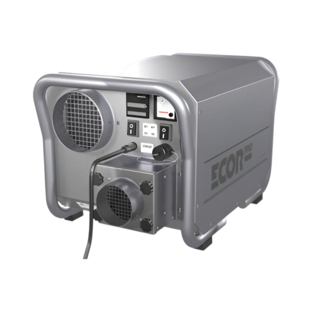 EcorPro DH3500 INOX Desiccant Dehumidifier – Portable Industrial 45L DryFan, 400m³/h Airflow, Stainless Steel, 230V 50Hz, Compact & Quiet