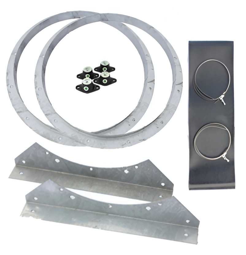 Standard Ancillary Kit for Cased Axial Fans | APK 800X Ancil Pack Dual Drill with Mounting Feet, Anti-Vibration Mounts, Flanges & Flexible Connectors