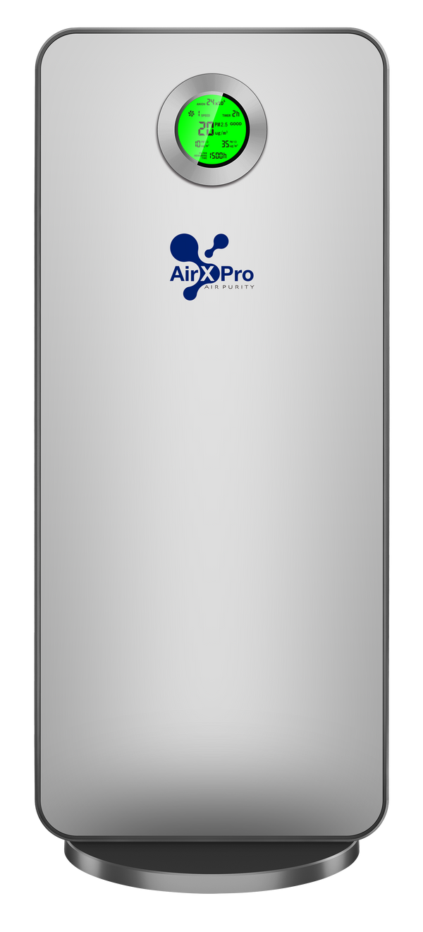AXP-800 Smart Air Purifier – Medical Grade HEPA Filtration, PM2.5 Sensor, App Control, 99.9% Airborne Particle Removal, Covers Up to 130m² – Home & Office Air Cleaner