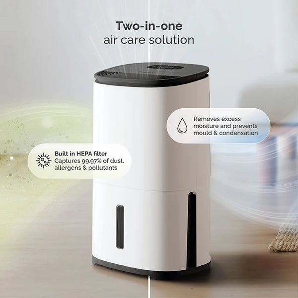 25L Dehumidifier & Air Purifier with H13 HEPA Filter | Whisper Quiet 40dB | Smart Humidity Control | 4.8L Water Tank | Laundry Mode | Energy Efficient