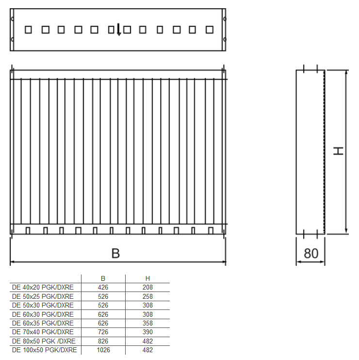 Droplet Eliminator DE 100x50 for PGK/DXRE Heat Recovery & Air Handling Systems – Durable Metal Construction, Easy Installation, Systemair Compatible, 7003